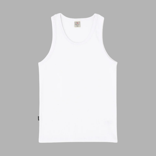AVIREX DAILY RIB TANK TOP  "WHITE" 7835937002-030