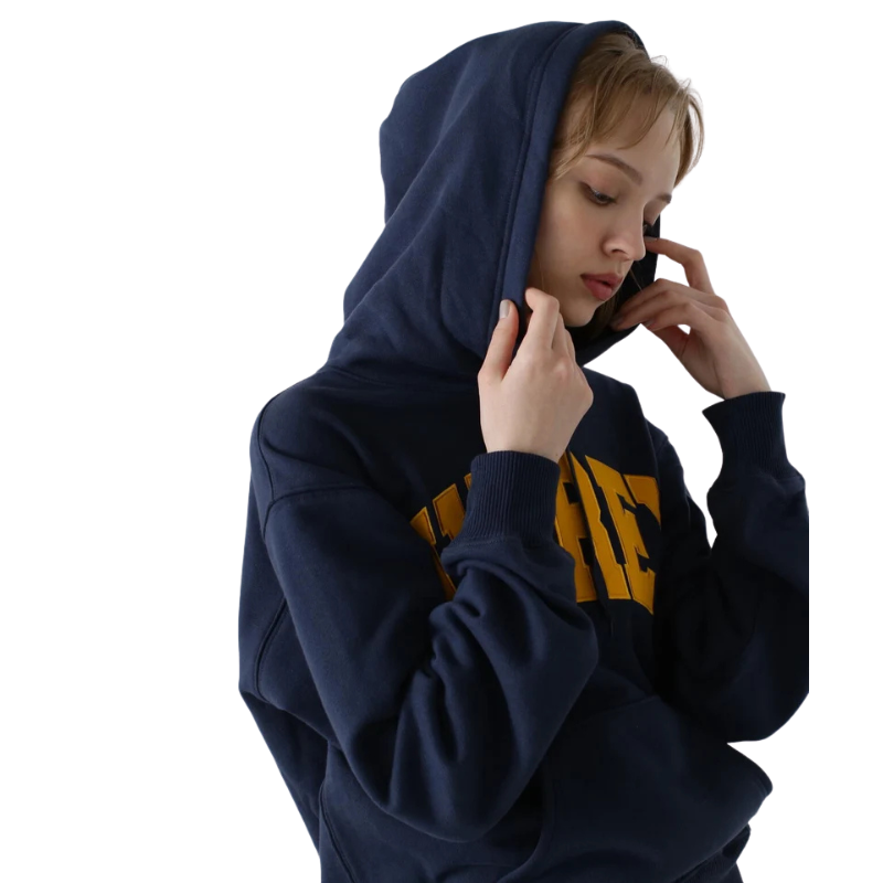 AVIREX DAILY PULLOVER SWEAT PARKA LOGO  "NAVY"7833931006-120