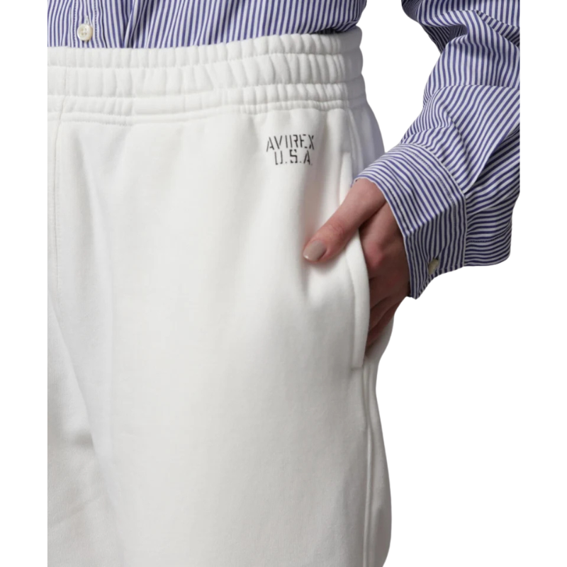 AVIREX DAILY SWEAT PANTS "OFF WHITE" 7833910012-033