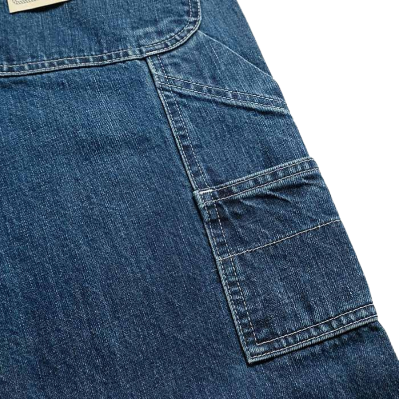 UNIVERSAL OVERALL PAINTER PANTS  "VINTAGE DARK WASH" HT2433601-A