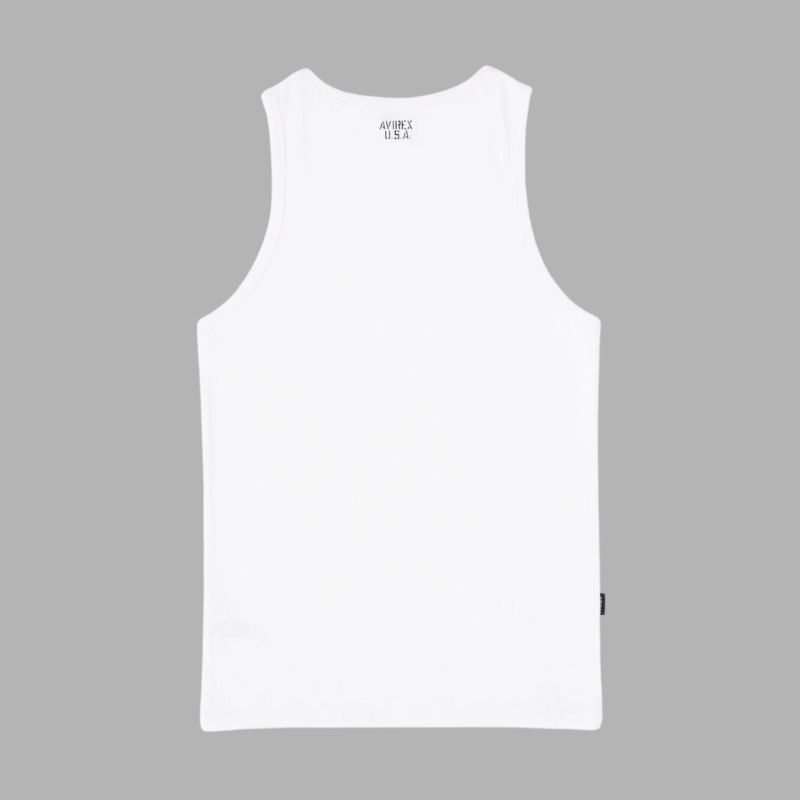 AVIREX DAILY RIB TANK TOP  "WHITE" 7835937002-030