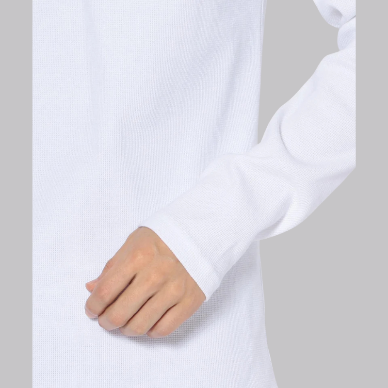 AVIREX DAILY MINI WAFFLE V NECK T-SHIRT  "WHITE" 7834930023-030
