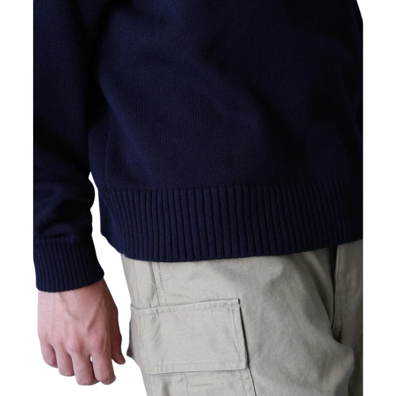 AVIREX NAVAL CREWNECK KNIT "NAVY"  7833932006-120
