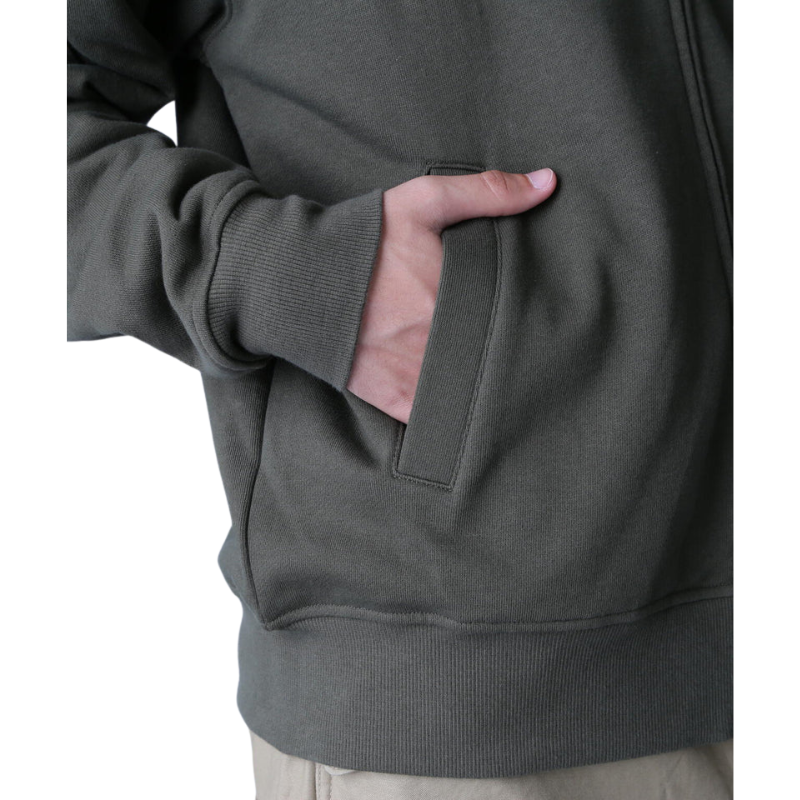 AVIREX FATIGUE STAND ZIPUP SWEAT "OLIVE"  7834930001-310