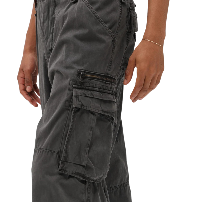 AVIREX PIGMENT TAPING CARGO PANTS  "BLACK" 7836910022-010