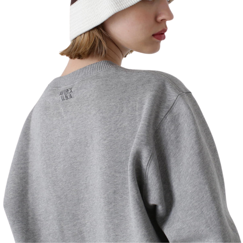 AVIREX DAILY CREW NECK L/S SWEAT "OXFORD" 7833932002-382