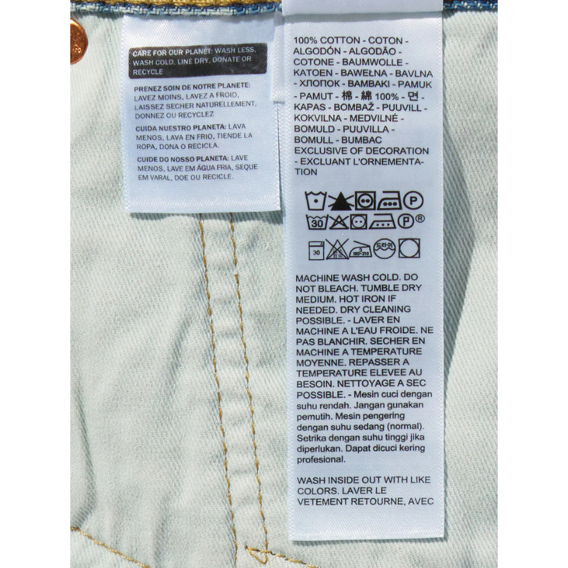 Levi’s 478 BAGGY SHORTS JEANS "LIGHT INDIGO" 001JM-0006