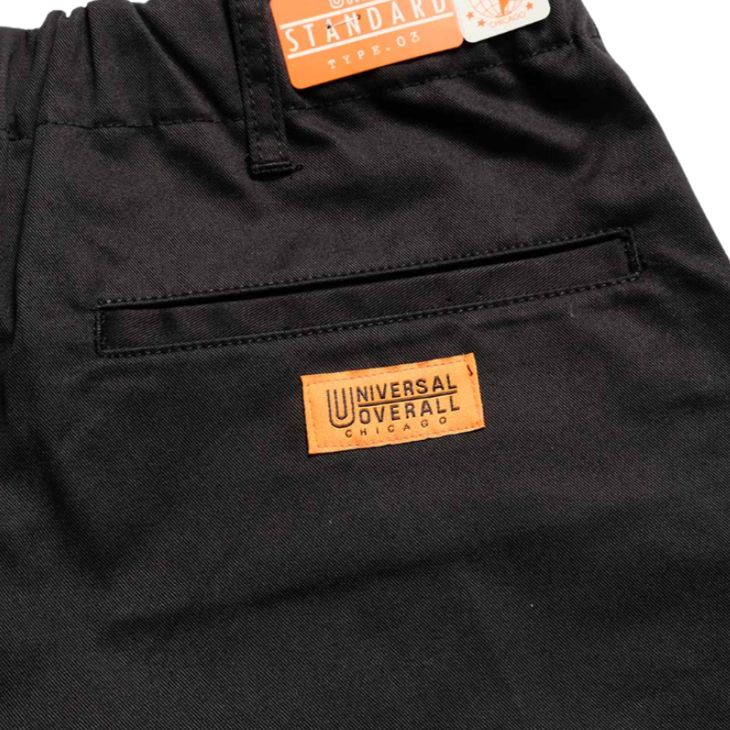UNIVERSAL OVERALL ADDICTIVE TUCK STANDARD PANTS  "BLACK" PTU-03