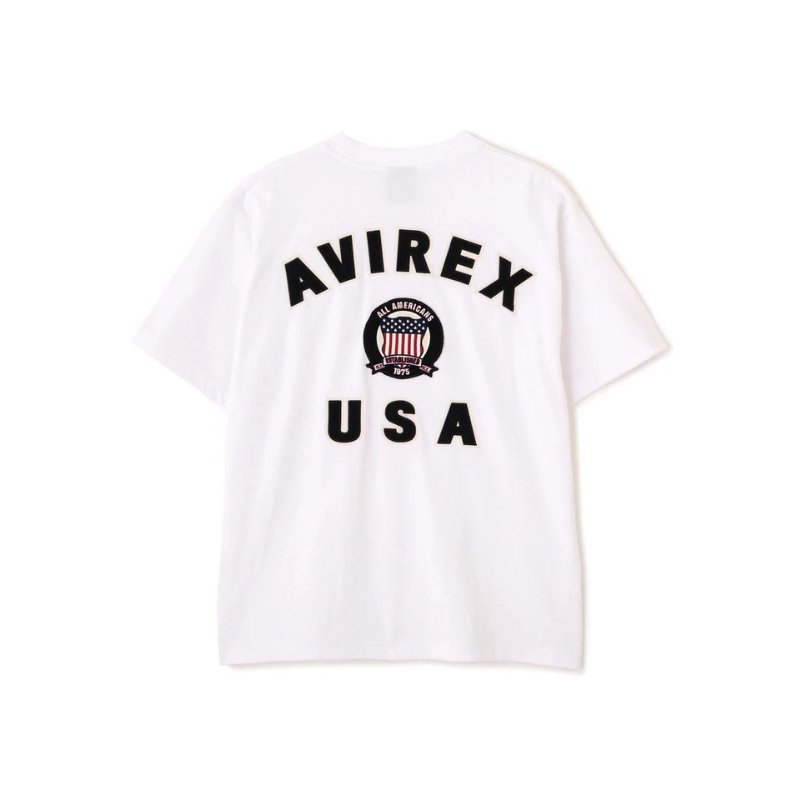 AVIREX SIGNATURE VARSITY LOGO T-SHIRT "WHITE"  7836934016-030