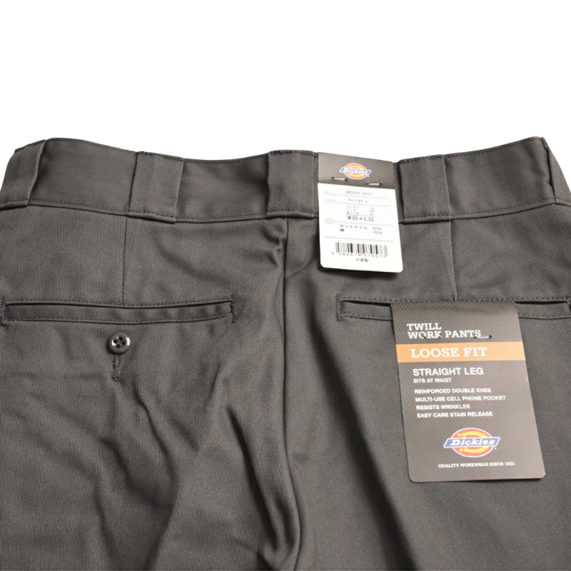 Dickies 85283 DOUBLE KNEE WORK PANTS  "CHARCOAL GRAY" DB0009-0076