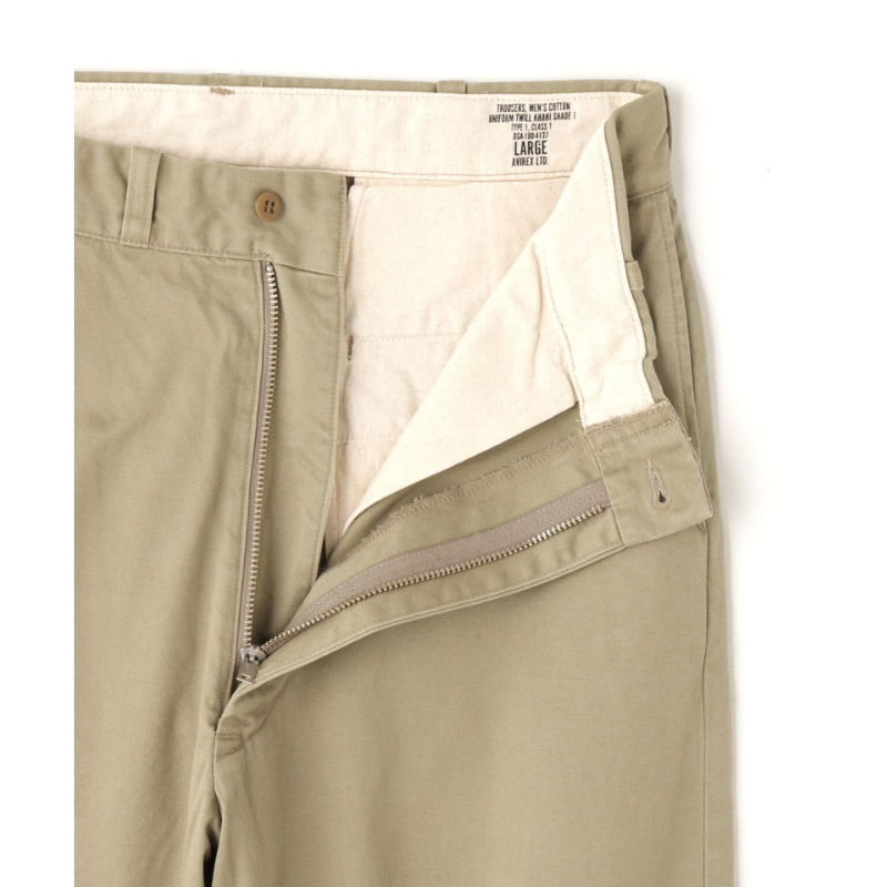 AVIREX U.S. ARMY CHINO TROUSERS HERITAGE  "KHAKI" 7835910010-180