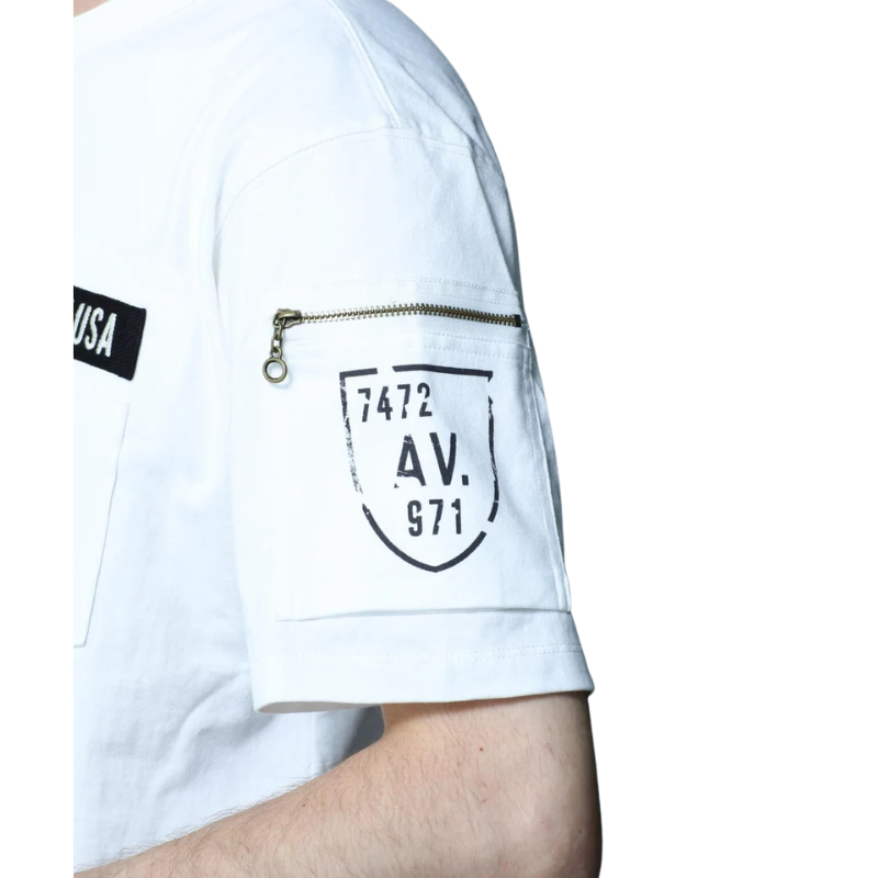 AVIREX FATIGUE S/S T-SHIRT "WHITE"  7835934010-030