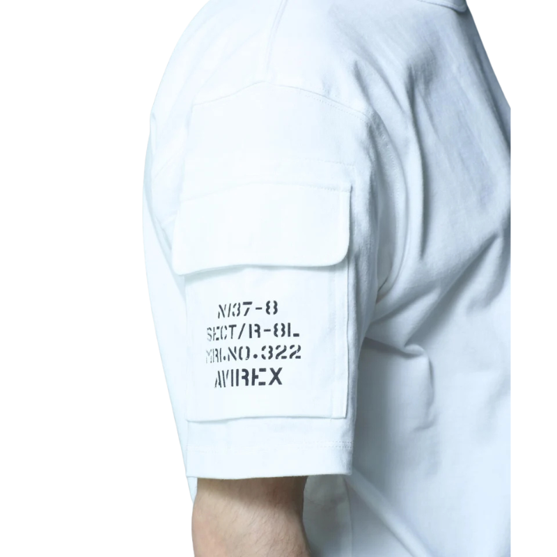 AVIREX FATIGUE S/S T-SHIRT "WHITE"  7835934010-030