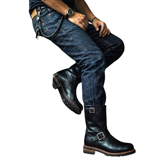 Schott ENGINEER  BOOTS S28001-010 "BLACK"