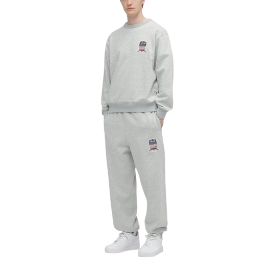 AVIREX Sweat Set Up SIGNATURE VARSITY LOGO CREWNECK SWEAT × SWEAT PANTS “GRAY”