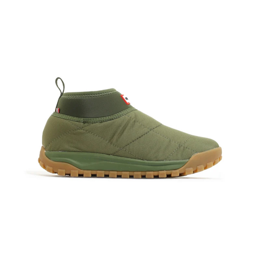 HUNTER TRAVEL 2.0 QUILTED NEO TRAINER BOOT "WILD KHAKI" UFS7149REN-WIG
