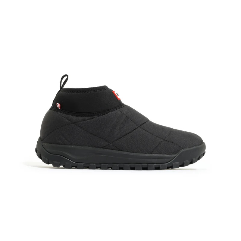 HUNTER TRAVEL 2.0 QUILTED NEO TRAINER BOOT "BLACK" UFS7149REN-BLK