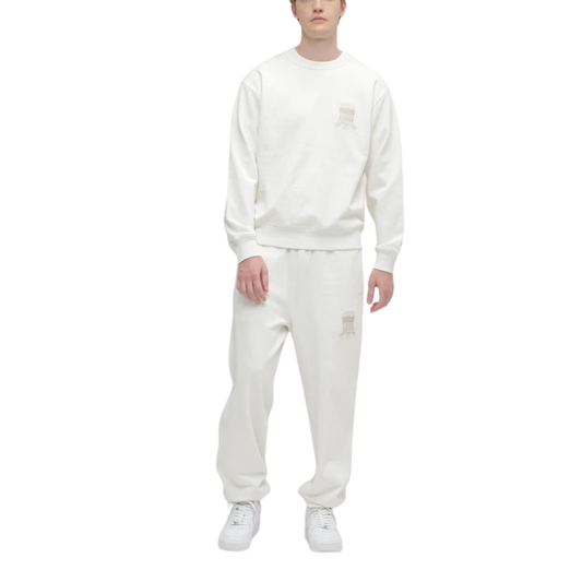 AVIREX Sweat Set Up SIGNATURE VARSITY LOGO CREWNECK SWEAT × SWEAT PANTS “OFF WHITE”