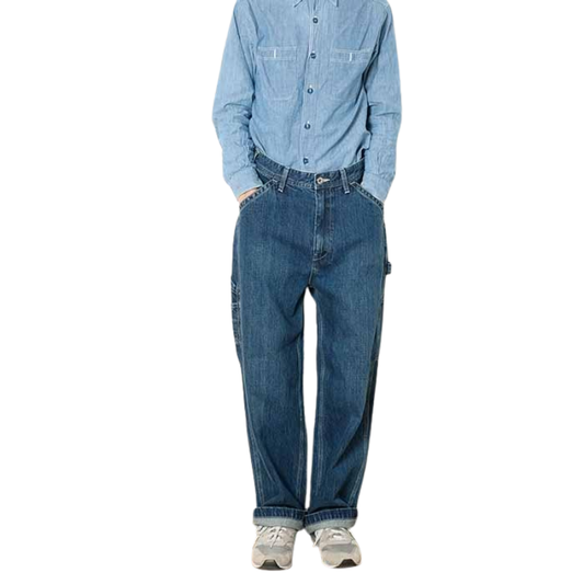UNIVERSAL OVERALL PAINTER PANTS  "VINTAGE DARK WASH" HT2433601-A
