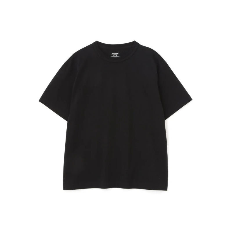 AVIREX CREW NECK PACK T-SHIRT "BLACK"  7835934018-010