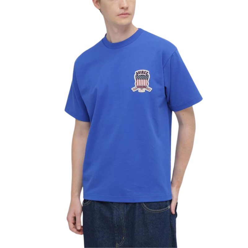 AVIREX SIGNATURE VARSITY LOGO T-SHIRT "BLUE"  7836934016-110