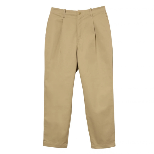 UNIVERSAL OVERALL TUCK TAPERED PANTS  "C.BEIGE" PTF-05