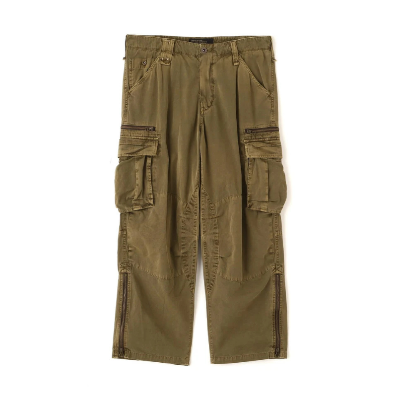 AVIREX PIGMENT TAPING CARGO PANTS  "OLIVE" 7836910022-310