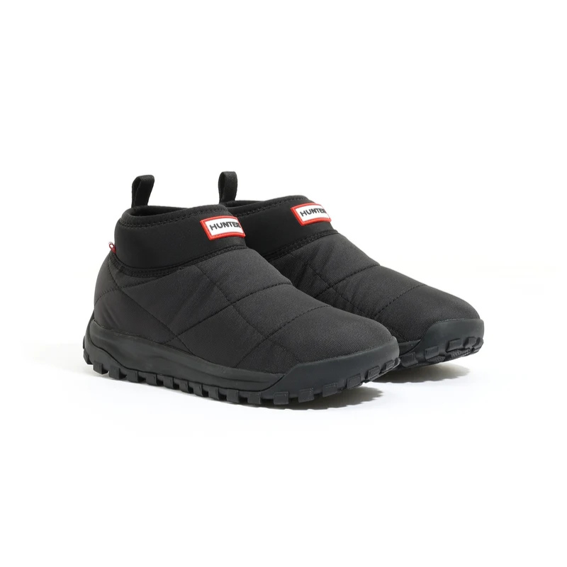 HUNTER TRAVEL 2.0 QUILTED NEO TRAINER BOOT "BLACK" UFS7149REN-BLK