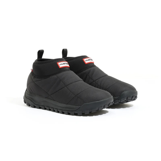 HUNTER TRAVEL 2.0 QUILTED NEO TRAINER BOOT "BLACK" UFS7149REN-BLK