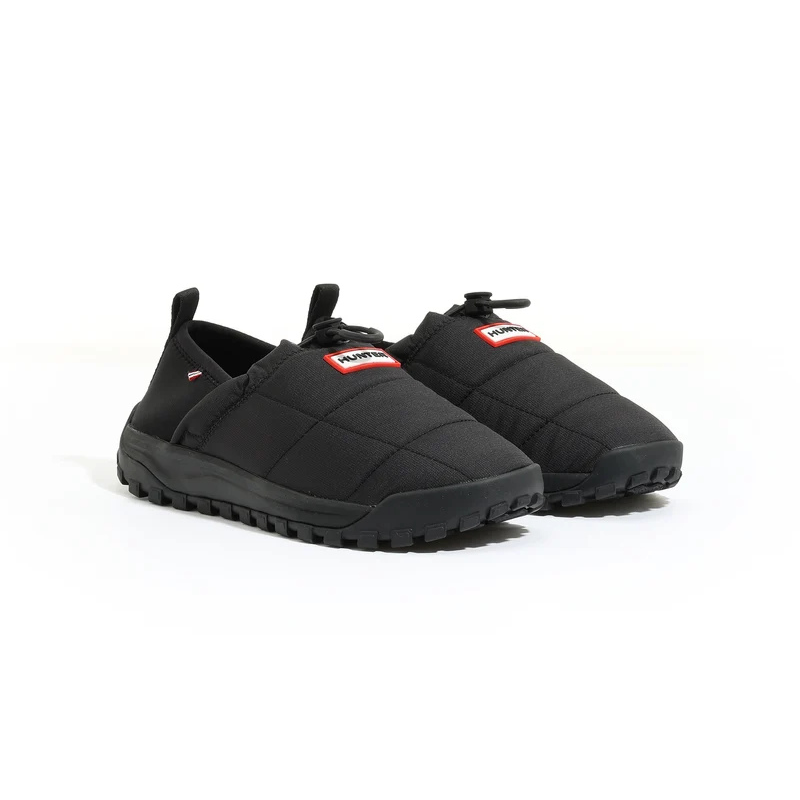 HUNTER TTRAVEL 2.0 QUILTED SLIP ON TRAINER "BLACK" UFF7150REN-BLK