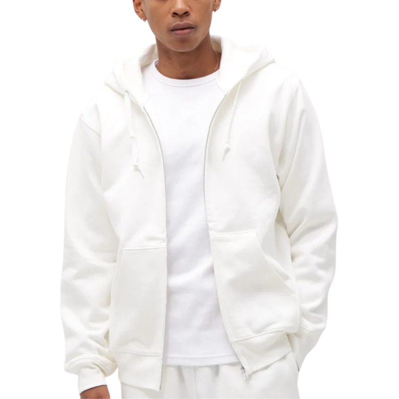 AVIREX DAILY ZIP UP SWEAT PARKA "OFF WHITE" 7833931005-033