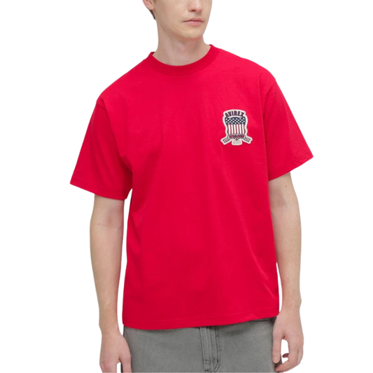 AVIREX SIGNATURE VARSITY LOGO T-SHIRT "RED"  7836934016-100