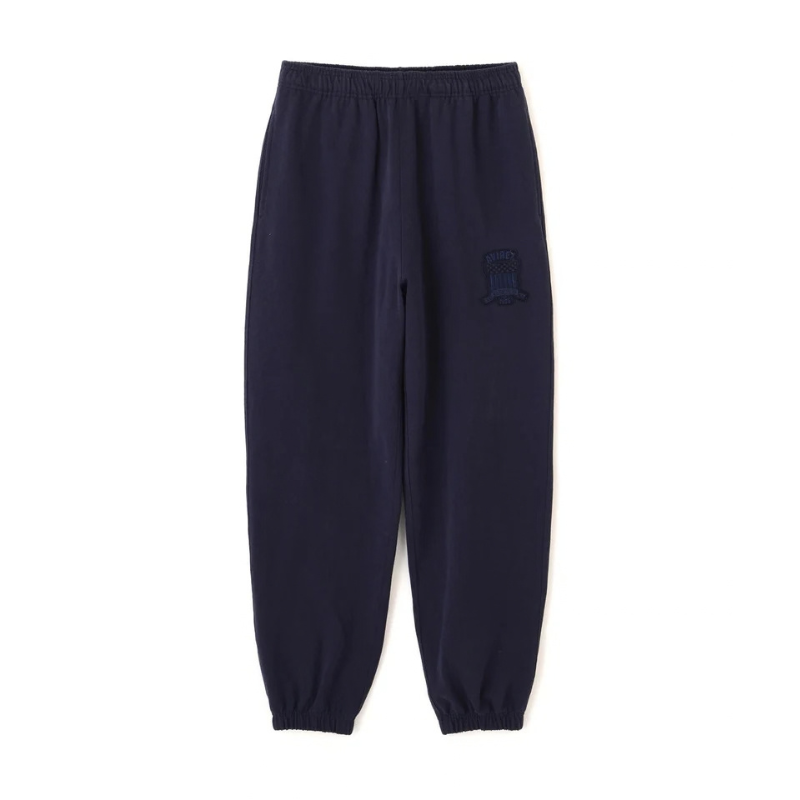AVIREX SIGNATURE VARSITY LOGO SWEAT PANTS "NAVY"  7836910025-120