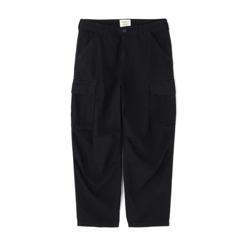 AVIREX COTTON RIPSTOP CARGO PANTS  "BLACK" 7835910011-010