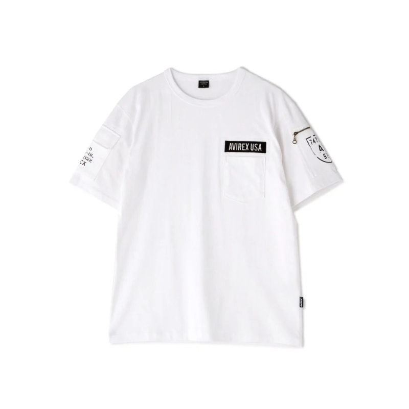 AVIREX FATIGUE S/S T-SHIRT "WHITE"  7835934010-030