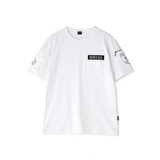 AVIREX FATIGUE S/S T-SHIRT "WHITE"  7835934010-030