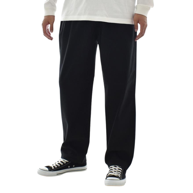 UNIVERSAL OVERALL CHILLPAN TAPERED PANTS  "BLACK " U2633630-C