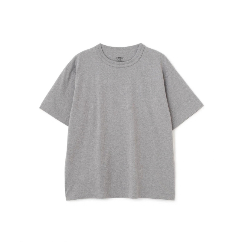 AVIREX CREW NECK PACK T-SHIRT "GRAY"  7835934018-020
