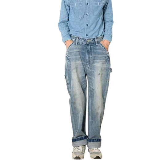 UNIVERSAL OVERALL PAINTER PANTS  "VINTAGE L WASH" HT2433601-B