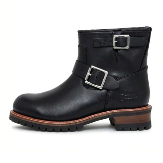 Schott ENGINEER  SHORT BOOTS S28002-010 "BLACK"