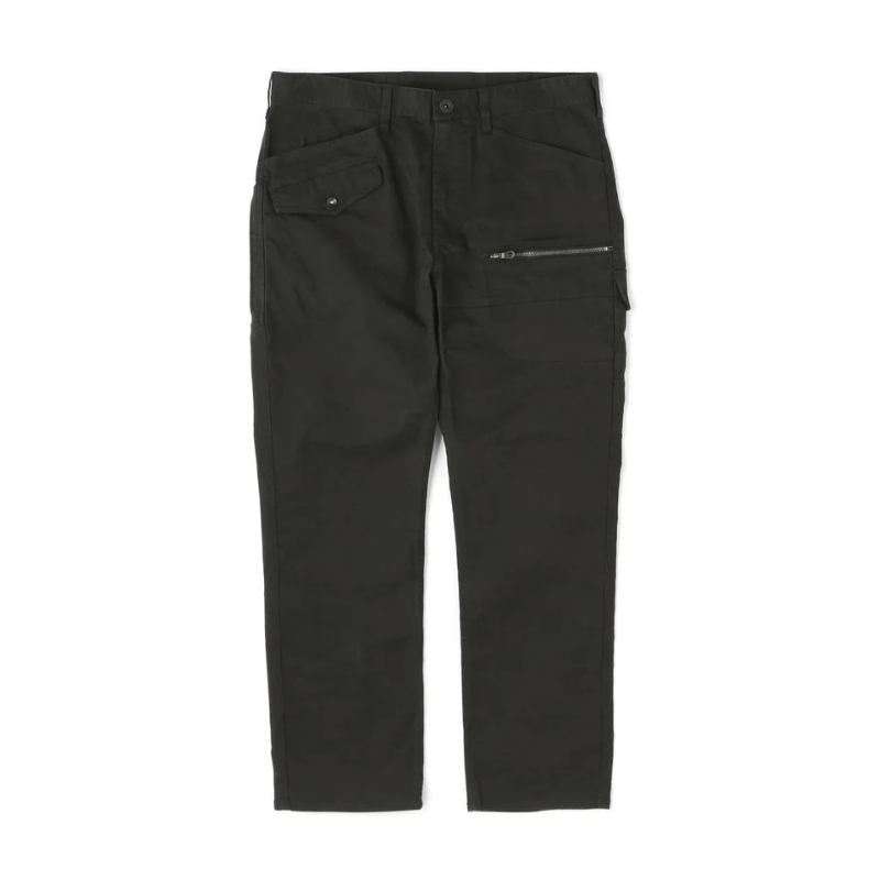 AVIREX STRETCH DOBBY 8-POCKET PANT  "BLACK CAMO" 7836910026-012