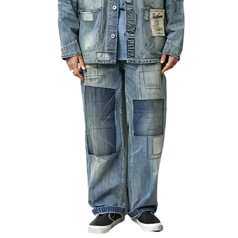 UNIVERSAL OVERALL PAINTER PANTS  "REMAKE" HT2433601-C