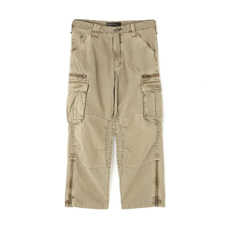 AVIREX PIGMENT TAPING CARGO PANTS  "KHAKI" 7836910022-180
