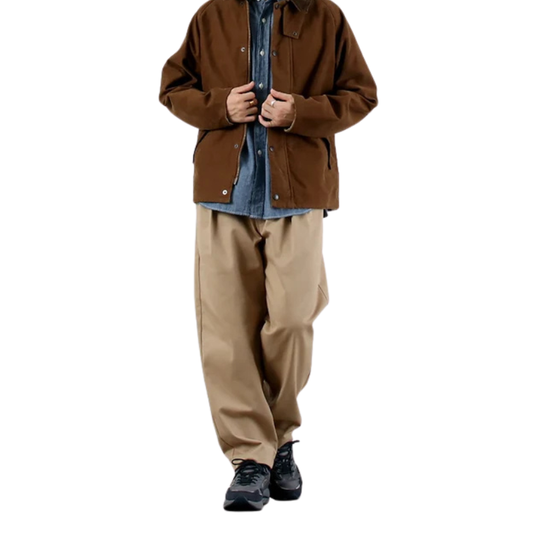 UNIVERSAL OVERALL RELAX  PANTS  "BEIGE" HT-02
