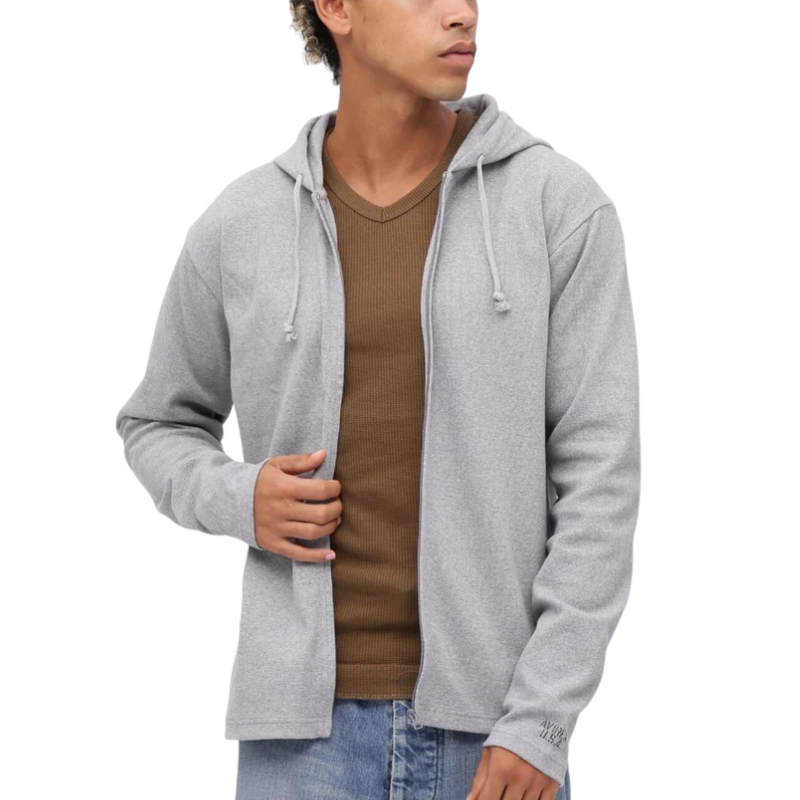 AVIREX DAILY RIB ZIP PARKA  "GRAY" 7834930021-020