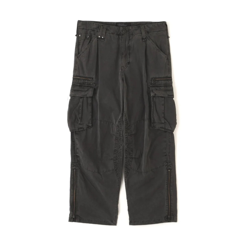 AVIREX PIGMENT TAPING CARGO PANTS  "BLACK" 7836910022-010