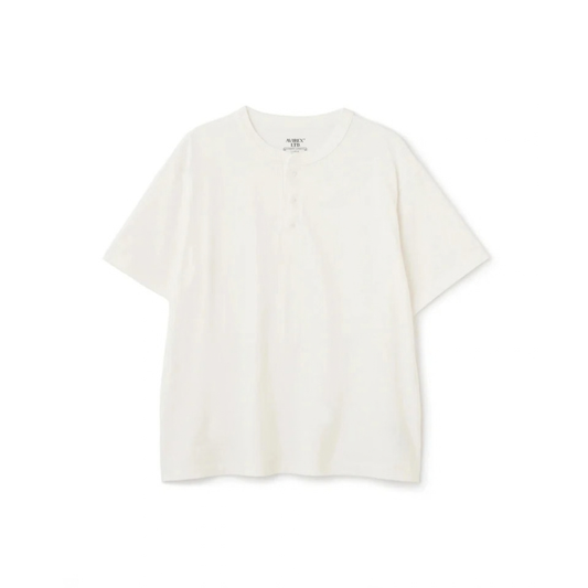 AVIREX HENLEY NECK PACK T-SHIRT "WHITE"  7835934019-030