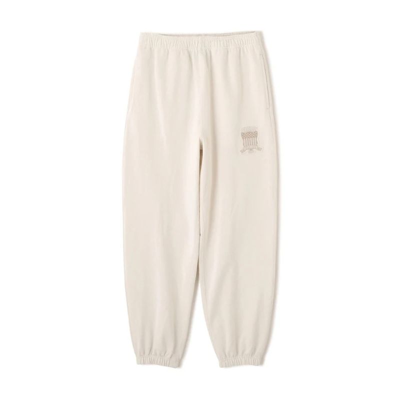 AVIREX SIGNATURE VARSITY LOGO SWEAT PANTS "OFF WHITE"  7836910025-033