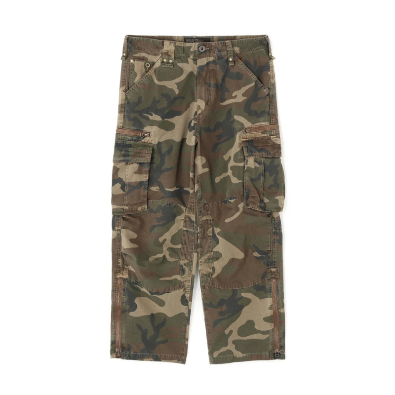 AVIREX PIGMENT TAPING CARGO PANTS  "CAMO" 7836910022-384