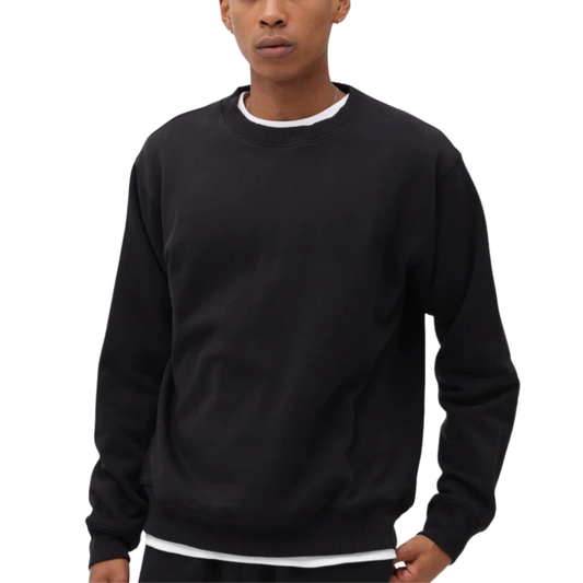 AVIREX DAILY CREW NECK L/S SWEAT "BLACK" 7833932002-010